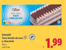 Lidl GELATELLI Tarta helada de nata y chocolate oferta