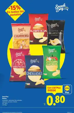 Lidl SNACK DAY Patatas oferta