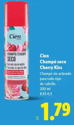 Lidl CIEN Champú seco Cherry Kiss oferta