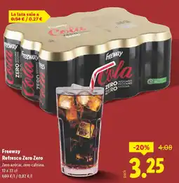 Lidl FREEWAY Zero azúcar, zero cafeína. oferta