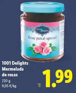 Lidl 1001 DELIGHTS Mermelada de rosas oferta