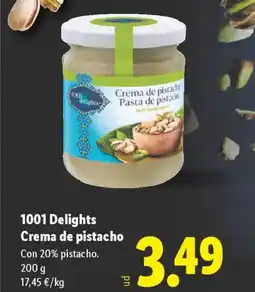 Lidl 1001 DELIGHTS Crema de pistacho oferta