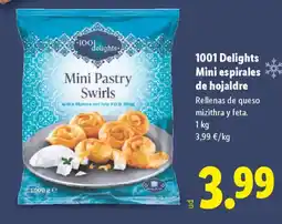 Lidl 1001 DELIGHTS Mini espirales de hojaldre oferta