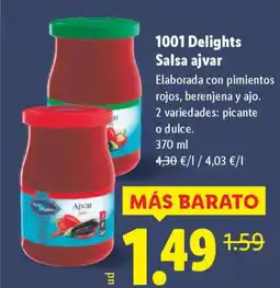 Lidl 1001 DELIGHTS Salsa ajvar oferta