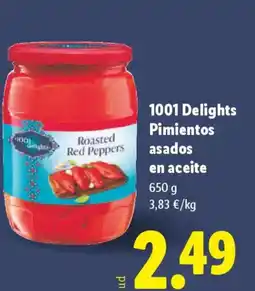 Lidl 1001 DELIGHTS Pimientos asados en aceite oferta