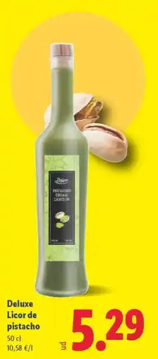 Lidl DELUXE Licor de pistacho oferta