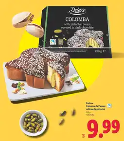 Lidl DELUXE Colomba de Pascua rellena de pistacho oferta