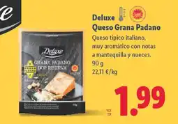 Lidl DELUXE Queso Grana Padano oferta