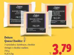 Lidl DELUXE Queso Cheddar oferta