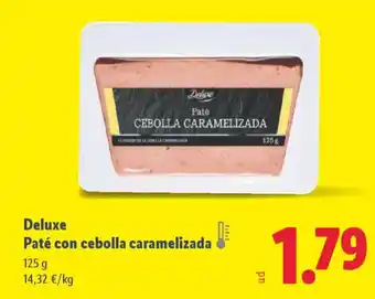Lidl DELUXE Paté con cebolla caramelizada oferta