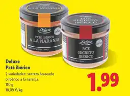 Lidl DELUXE Paté ibérico oferta