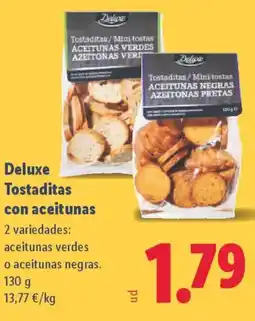 Lidl DELUXE Tostaditas con aceitunas oferta