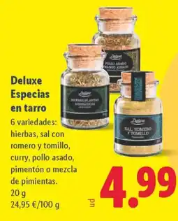 Lidl DELUXE Especias en tarro oferta