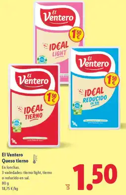 Lidl EL VENTERO Queso tierno oferta