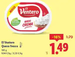 Lidl EL VENTERO Queso fresco oferta