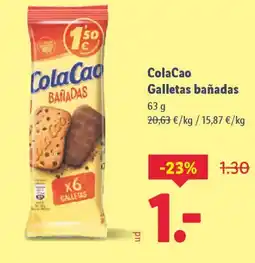 Lidl COLA CAO Galletas bañadas oferta