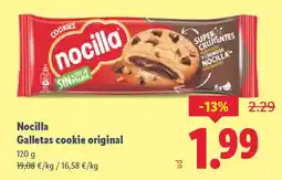Lidl NOCILLA Galletas cookie original oferta