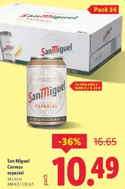 Lidl SAN MIGUEL Cerveza especial oferta