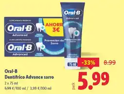 Lidl ORAL-B Dentifrico Advance sarro oferta