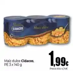 Unide Supermercados Cidacos - maiz dulce oferta