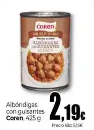 Unide Supermercados Coren - albondigas con guisantes oferta