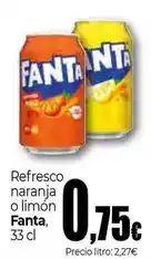 Unide Supermercados Fanta - refresco naranja o limón oferta