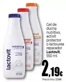 Unide Supermercados Lactovit - gel de ducha nutritivo oferta