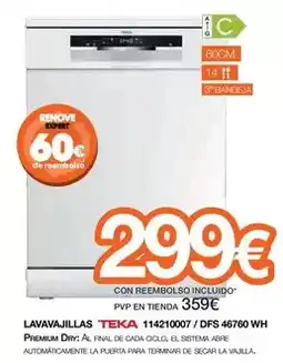 Expert Teka - lavavajillas oferta