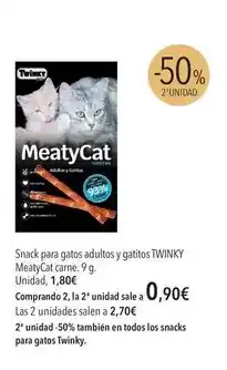 El Corte Inglés Twinky - snack para gatos adultos y gatitos oferta