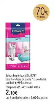 El Corte Inglés Vitakraft - bolsas higiénicas para banderías de gatos oferta