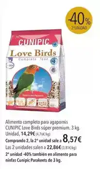 El Corte Inglés Cunipic - alimento completo para aggomius oferta