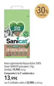 El Corte Inglés Natura - arena aglomerante activa 100% green oferta