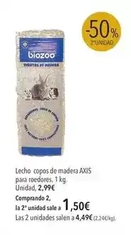 El Corte Inglés Biozoo - lecho copos de madera para roedores oferta