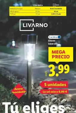 Lidl Livarno Luces LED oferta