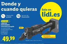Lidl PARKSIDE Performance cortarramas recargable oferta