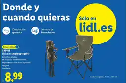 Lidl CRIVIT Silla de camping plegable oferta