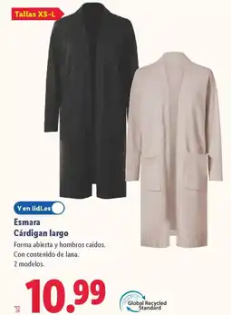 Lidl ESMARA Cárdigan largo oferta