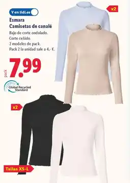 Lidl ESMARA Camisetas de canalé oferta