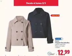Lidl ESMARA Chaqueta tipo gabardina oferta