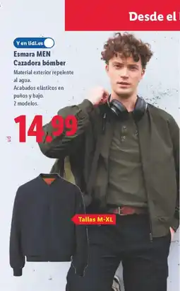 Lidl ESMARA MEN Cazadora bómber oferta