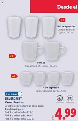 Lidl SILVERCREST Vasos térmicos oferta