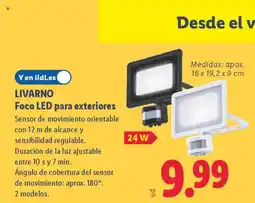 Lidl LIVARNO Foco LED para exteriores oferta