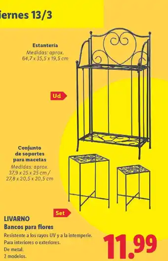 LIVARNO Bancos para flores