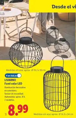 Lidl LIVARNO Farol solar LED oferta