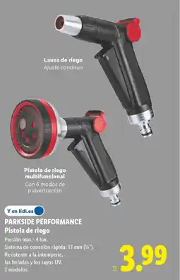 Lidl PARKSIDE Performance pistola de riego oferta