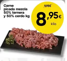 FROIZ Carne picada mezcla 50% ternera y 50% cerdo oferta