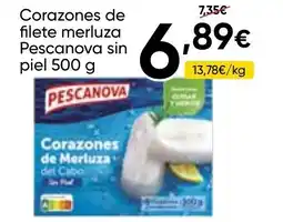 FROIZ PESCANOVA Corazones de filete merluza sin piel oferta