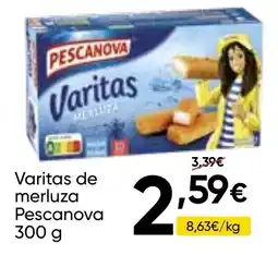 FROIZ PESCANOVA Varitas de merluza oferta
