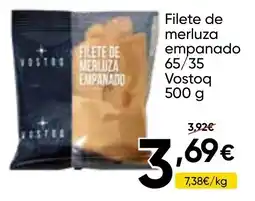 FROIZ Filete de merluza empanado 65/35 Vostoq oferta