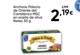FROIZ Anchoas Palacio de Oriente del Cantábrico MSC en aceite de oliva filetes oferta